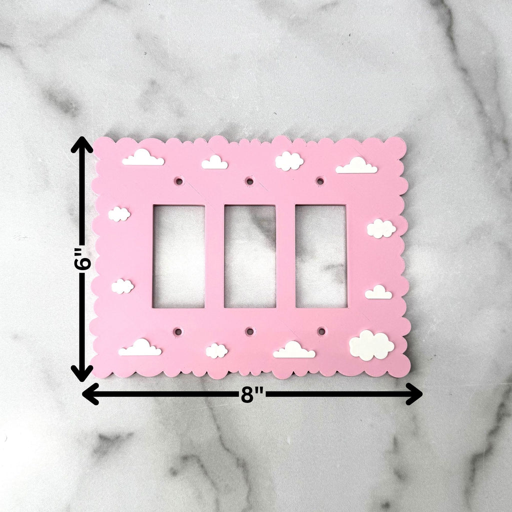 Dreamy Cloud Light Switch Cover - Soft Pastel Wall Plate for Kids’ Room & Aesthetic Home Decor | Easy Install