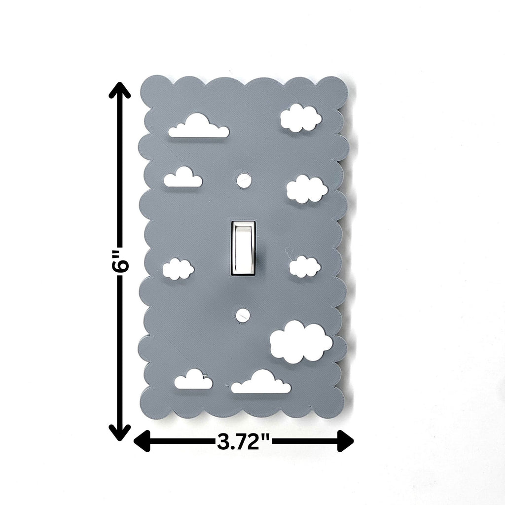 Dreamy Cloud Light Switch Cover - Soft Pastel Wall Plate for Kids’ Room & Aesthetic Home Decor | Easy Install
