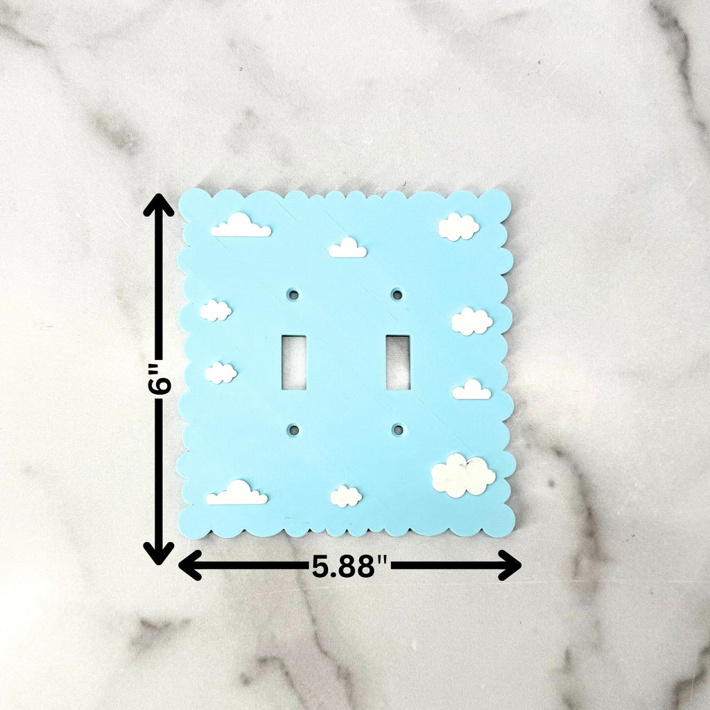 Dreamy Cloud Light Switch Cover - Soft Pastel Wall Plate for Kids’ Room & Aesthetic Home Decor | Easy Install