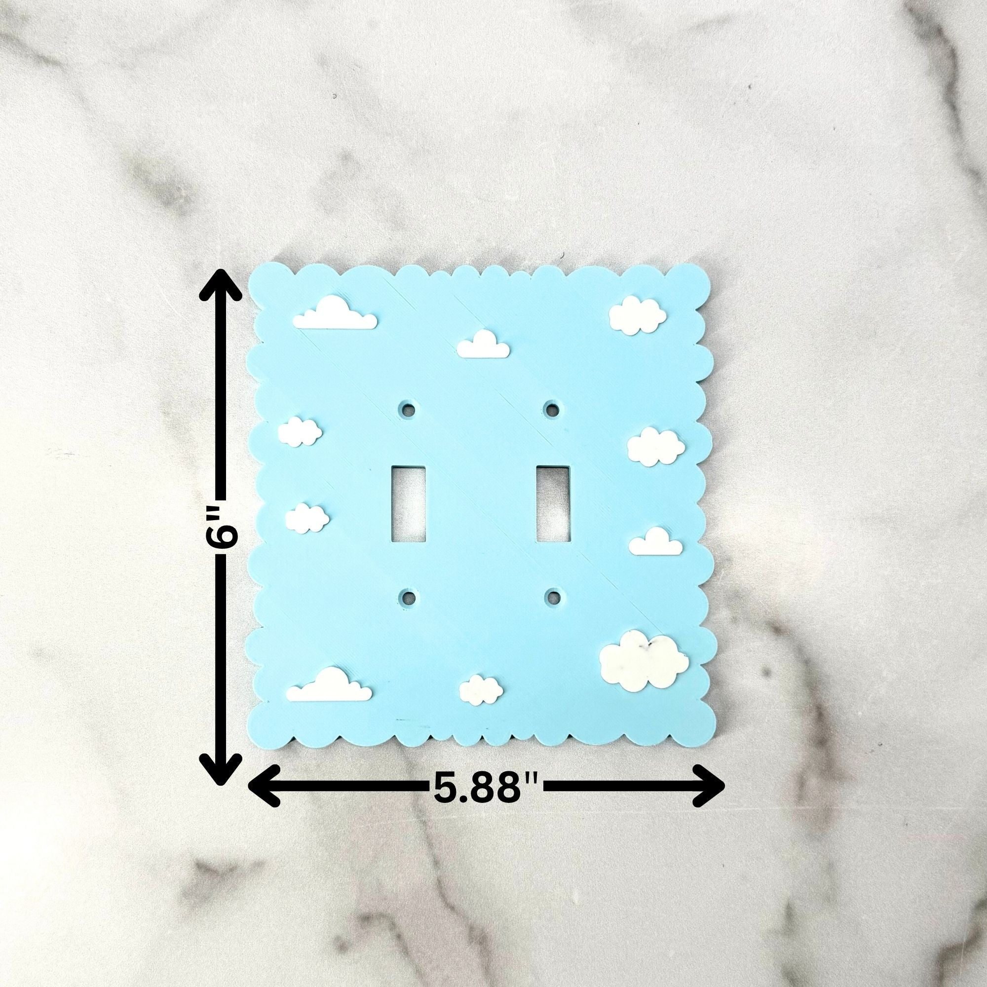 Dreamy Cloud Light Switch Cover - Soft Pastel Wall Plate for Kids’ Room & Aesthetic Home Decor | Easy Install