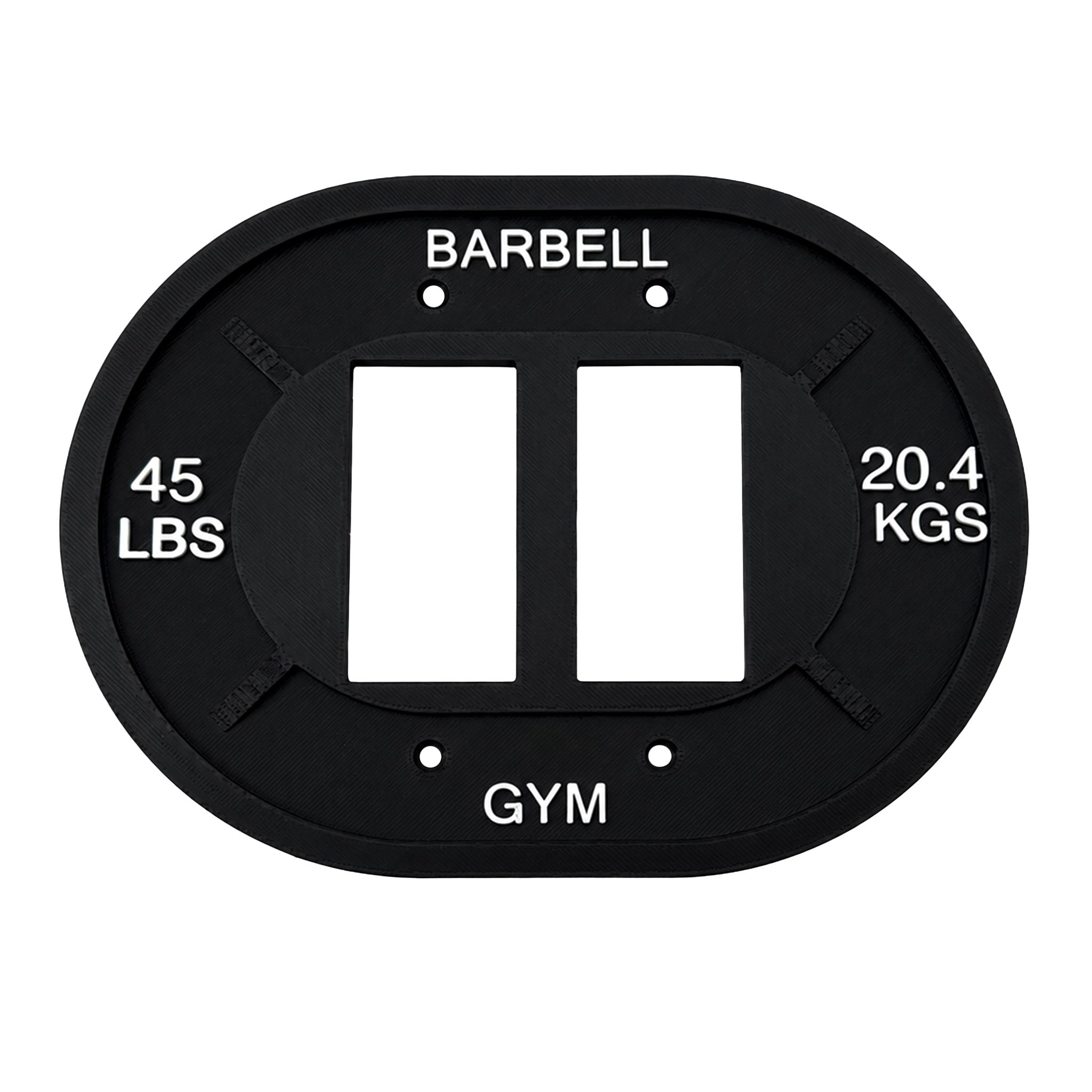 Barbell Weight Plate Gym Light Switch Cover
