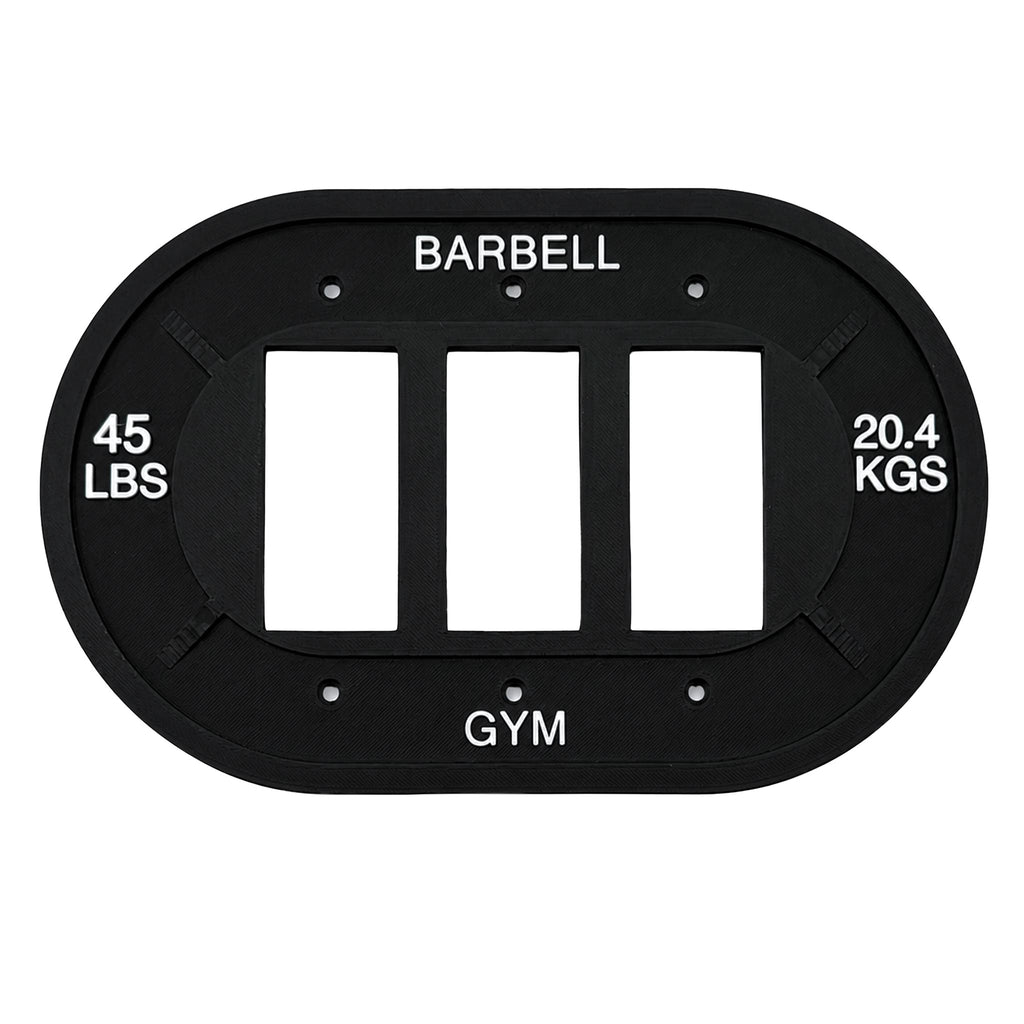 Barbell Weight Plate Gym Light Switch Cover