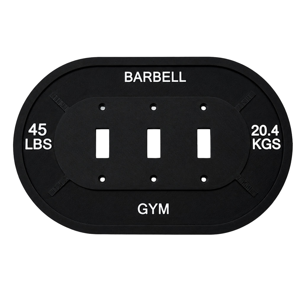Barbell Weight Plate Gym Light Switch Cover
