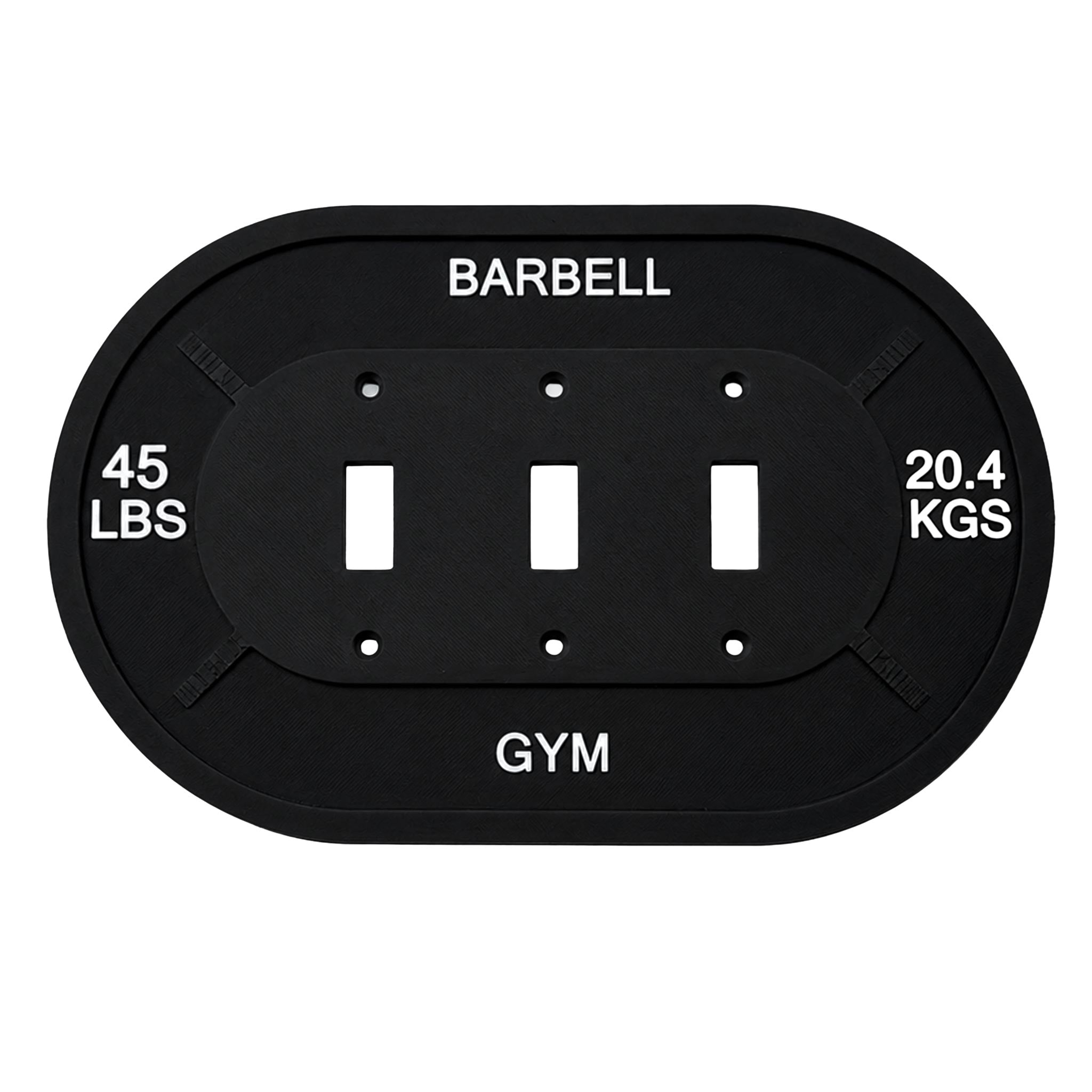 Barbell Weight Plate Gym Light Switch Cover