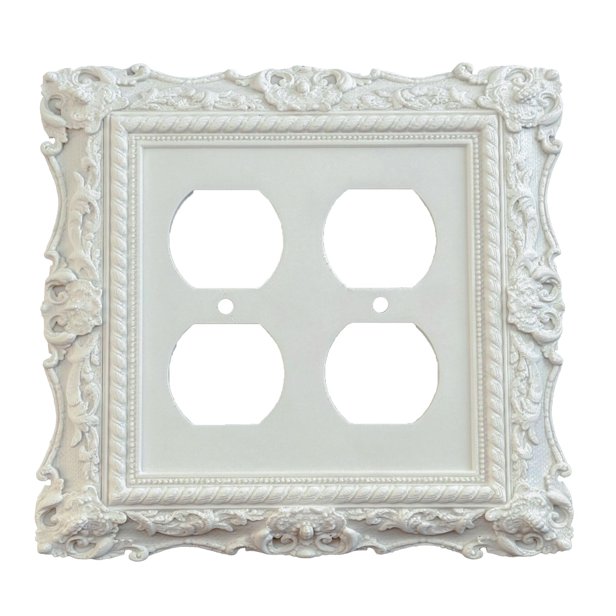 Obsidian | Victorian Wall Plate Cover Set – Black Light Switch & Outlet Covers for Toggle, Rocker, Duplex – Dark Gothic Style