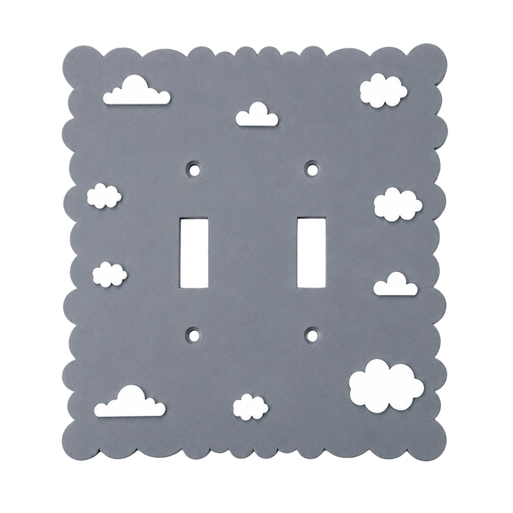 Dreamy Cloud Grey Light Switch Cover