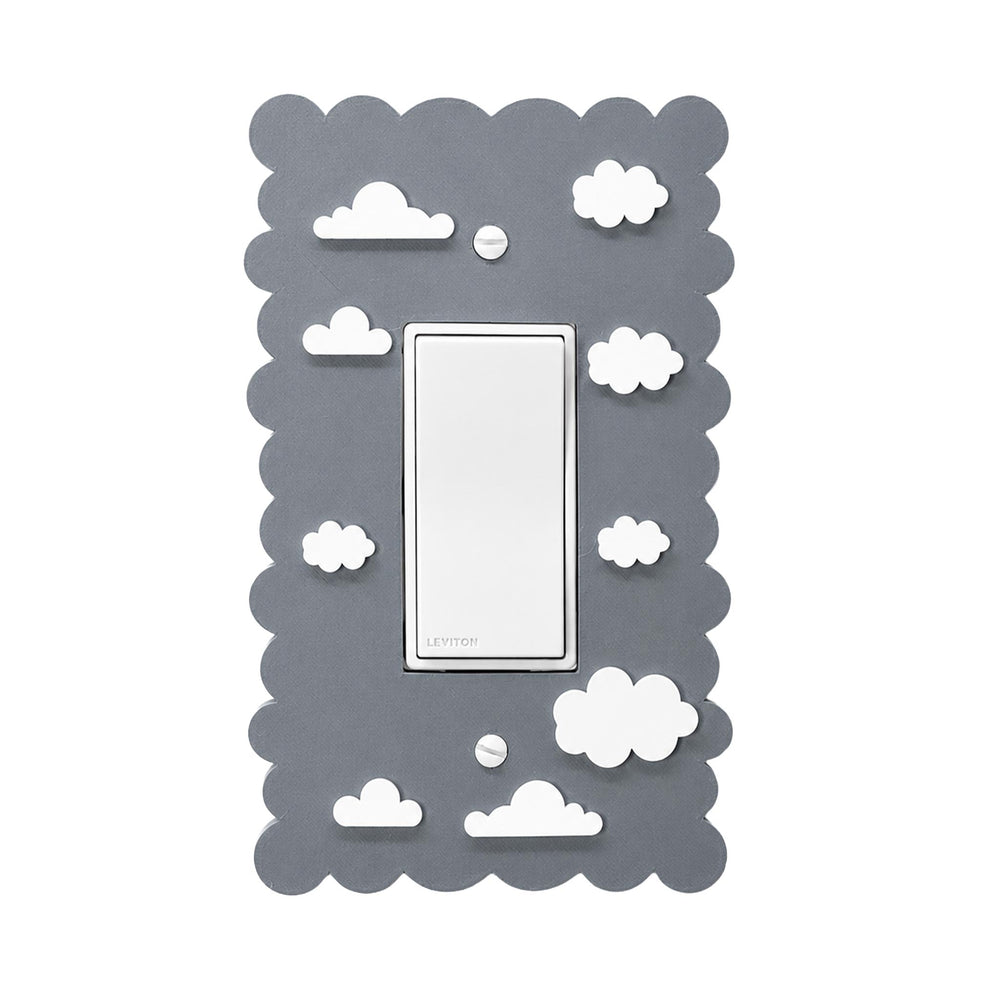 Dreamy Cloud Grey Light Switch Cover
