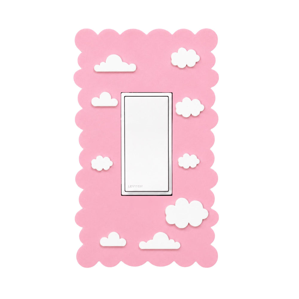 Dreamy Cloud Baby Pink Light Switch Cover