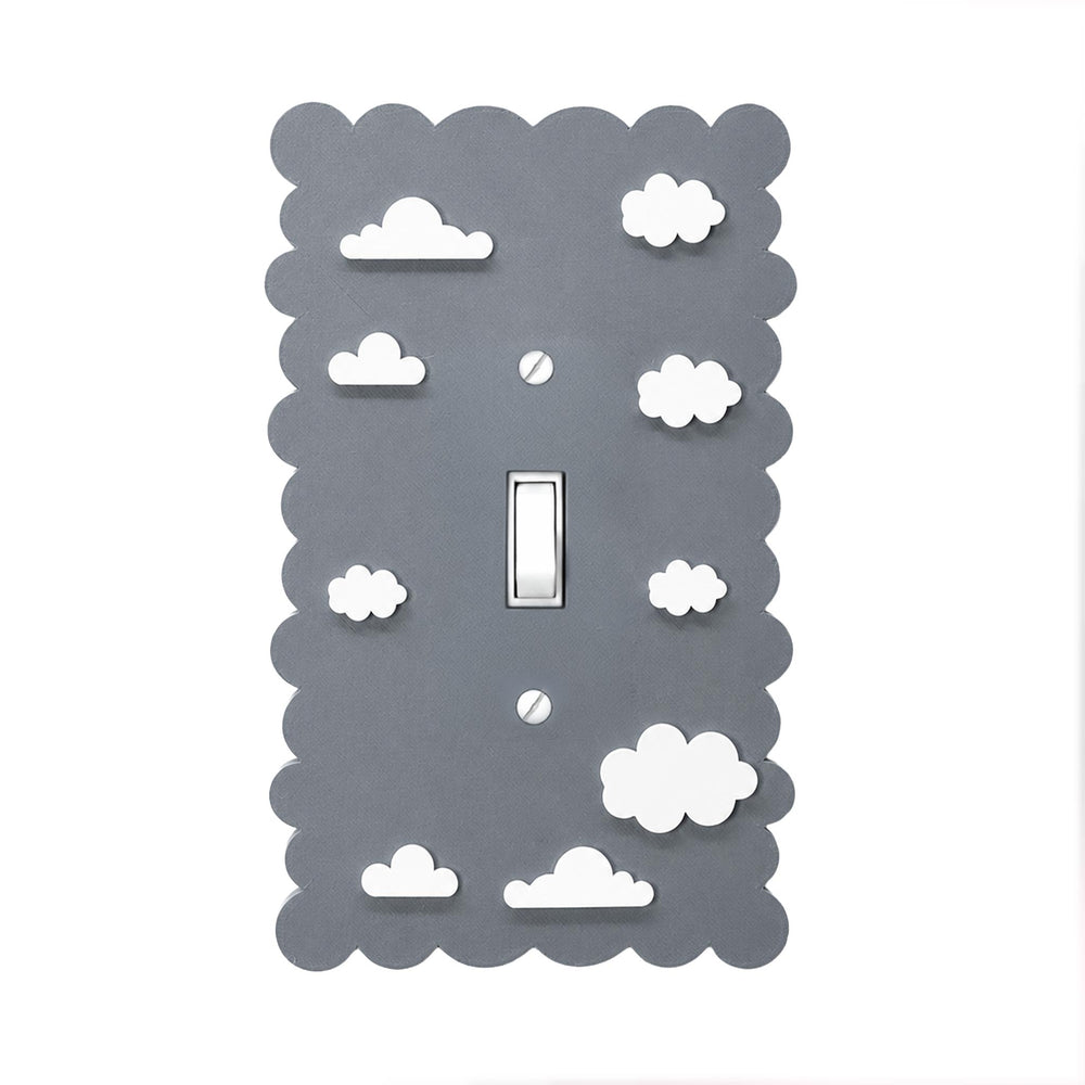Dreamy Cloud Grey Light Switch Cover