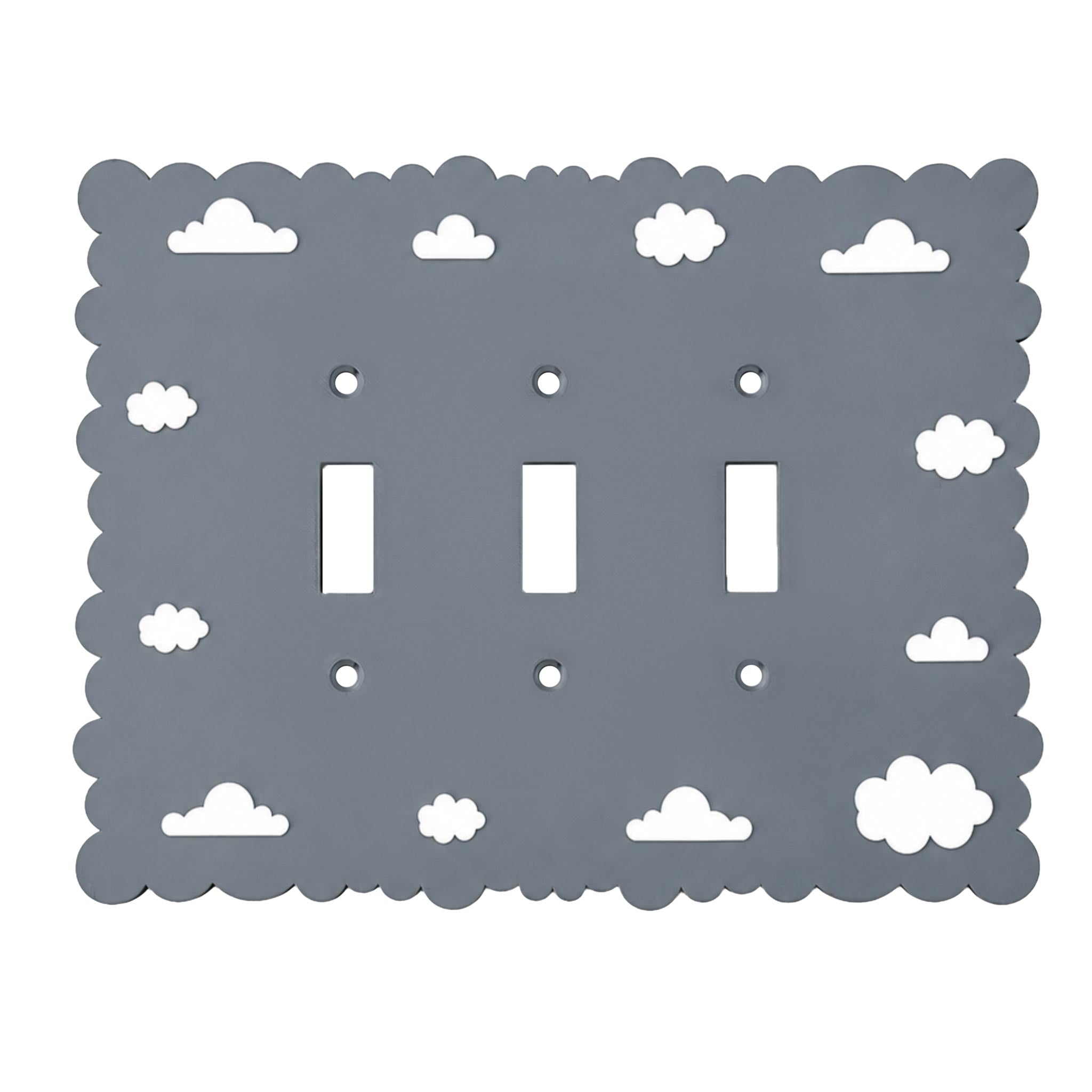 Dreamy Cloud Triple Toggle - Grey Cloud
