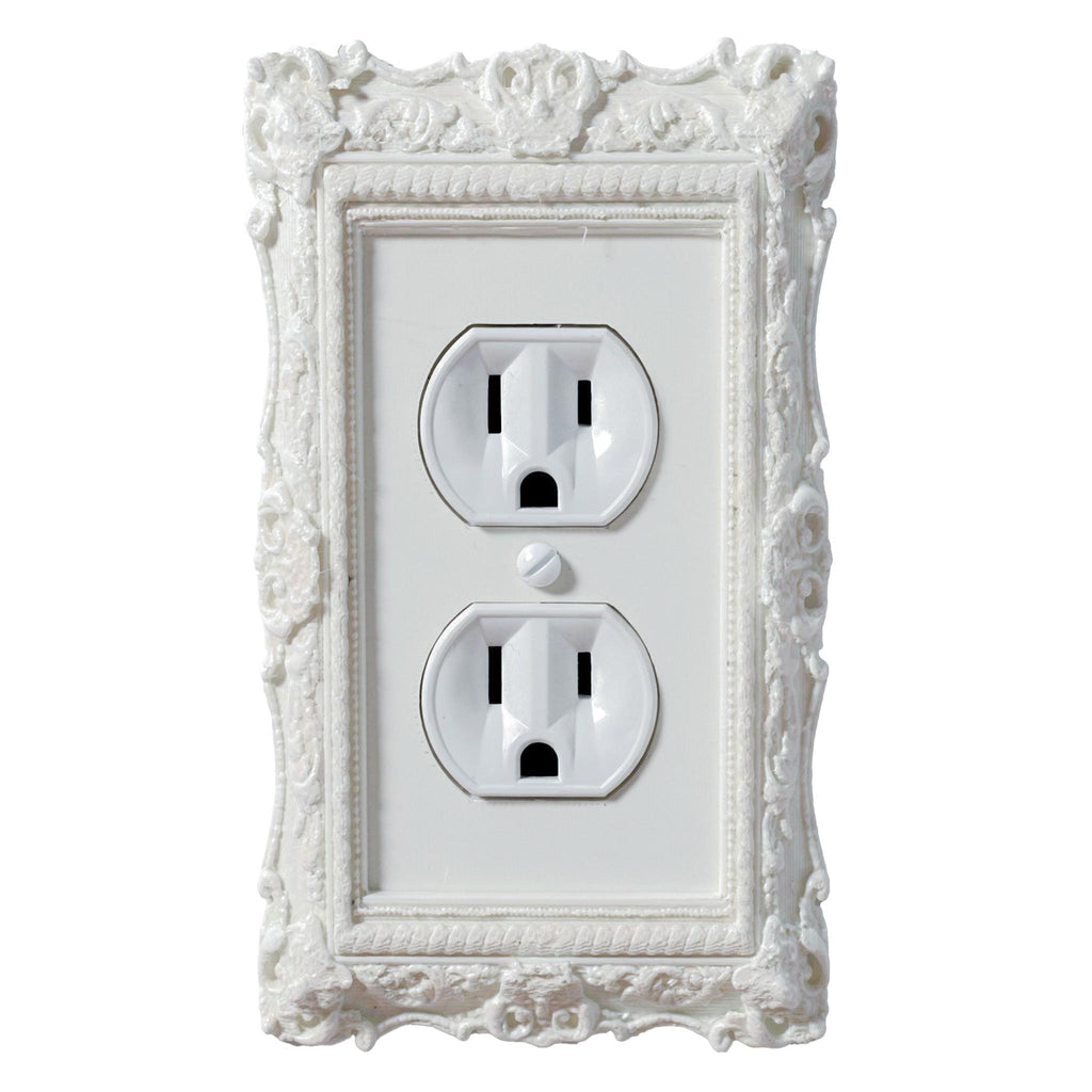 Obsidian | Victorian Wall Plate Cover Set – Black Light Switch & Outlet Covers for Toggle, Rocker, Duplex – Dark Gothic Style