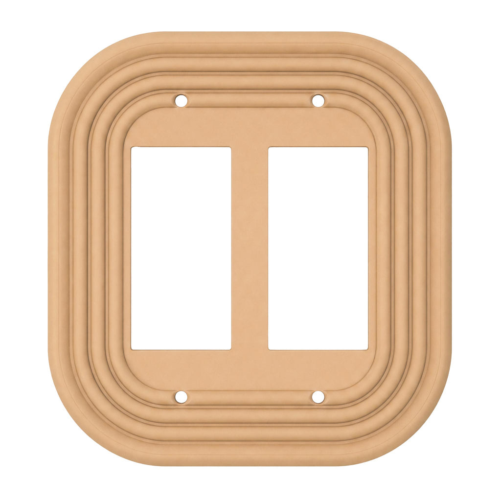 Mid-Century Modern Beige Double Rocker