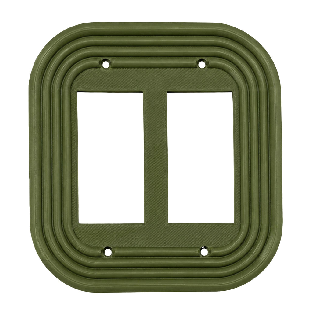 Mid-Century Modern Army Green Double Rocker
