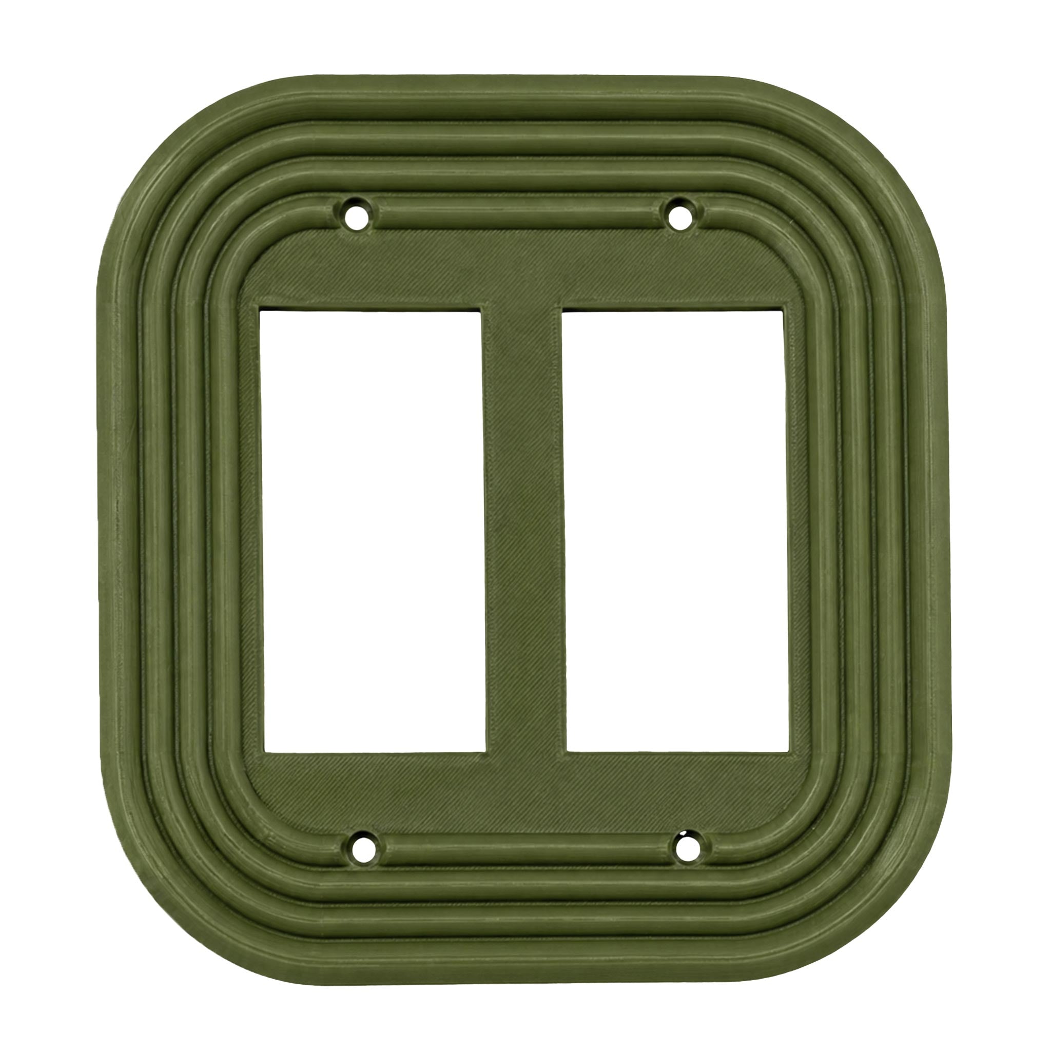Mid-Century Modern Oval Wall Plate Cover Set – Retro Light Switch & Outlet Covers for Toggle, Rocker, Duplex – MCM Vintage Style