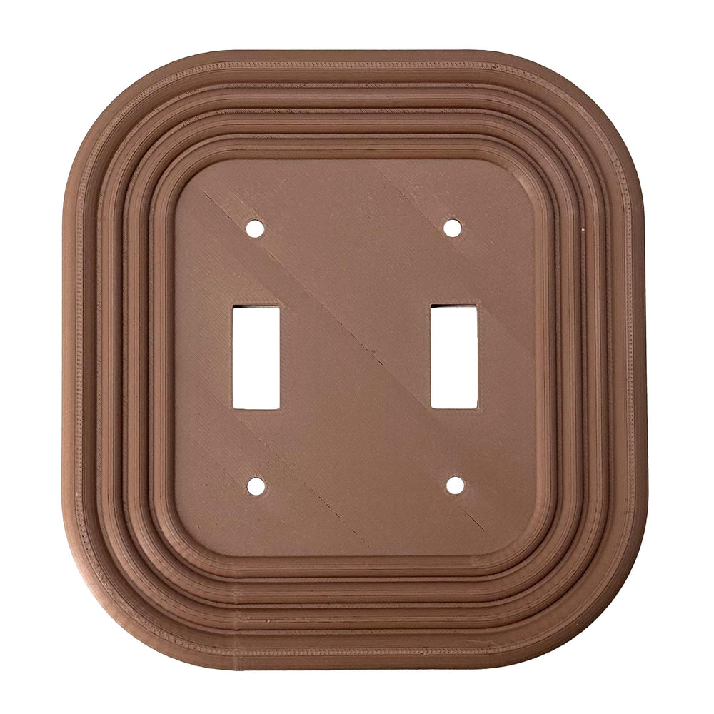 Mid-Century Modern Chocolate Brown Light Switch Cover