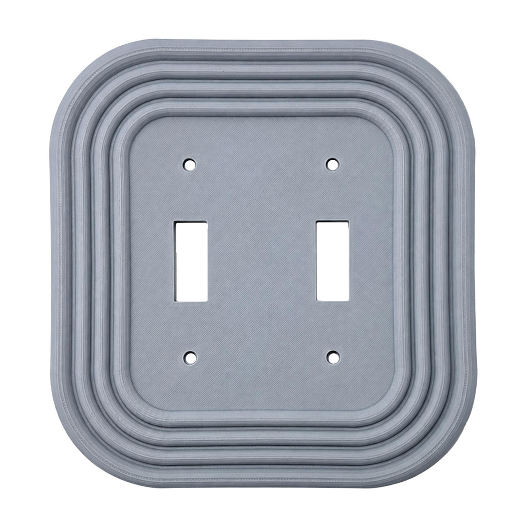 Mid-Century Modern Gray Double Toggle