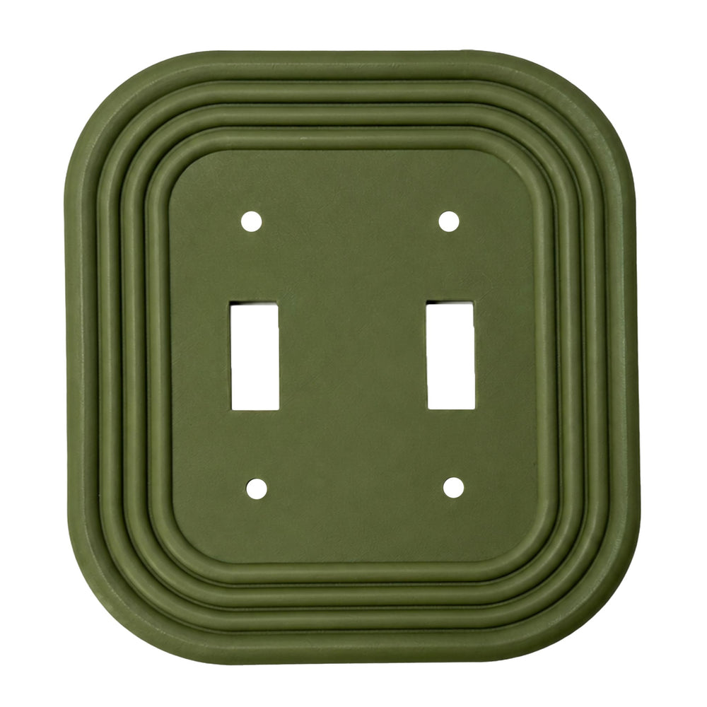 Mid-Century Modern Army Green Light Switch Cover