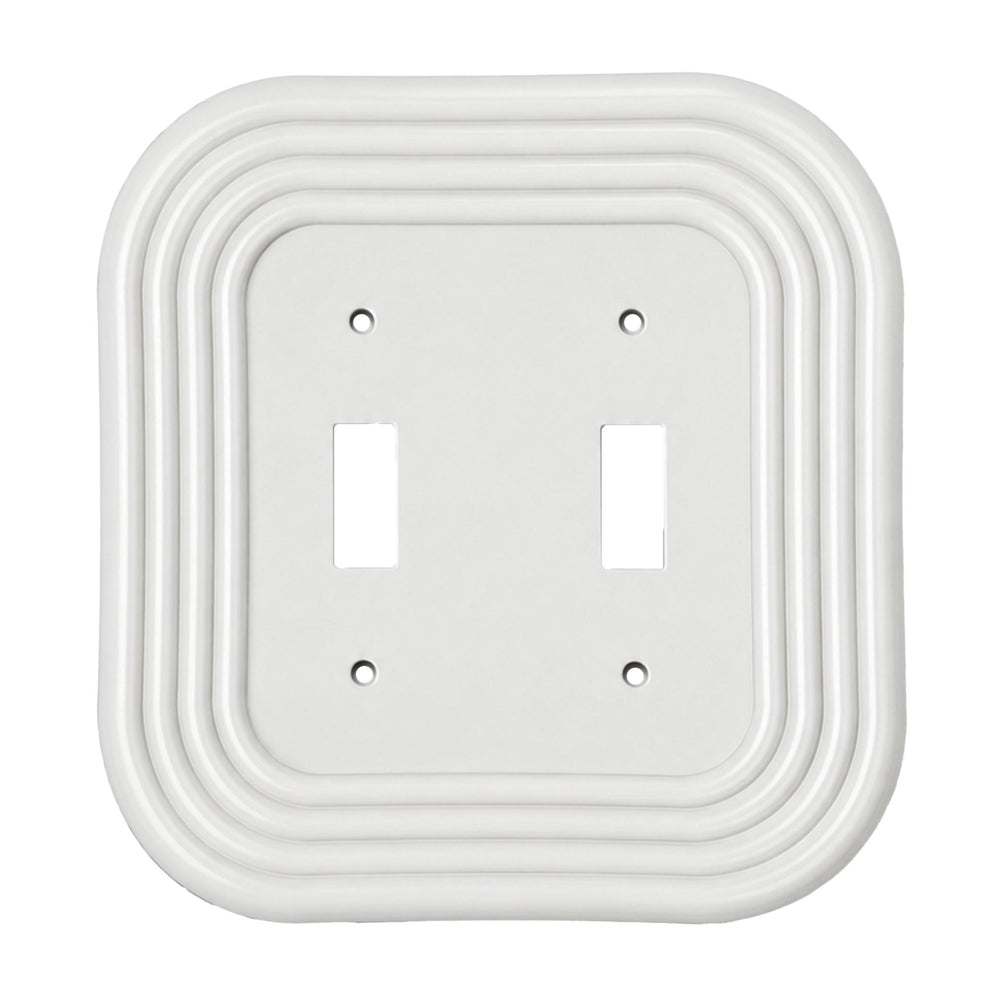 Mid-Century Modern Ivory White Light Switch Cover