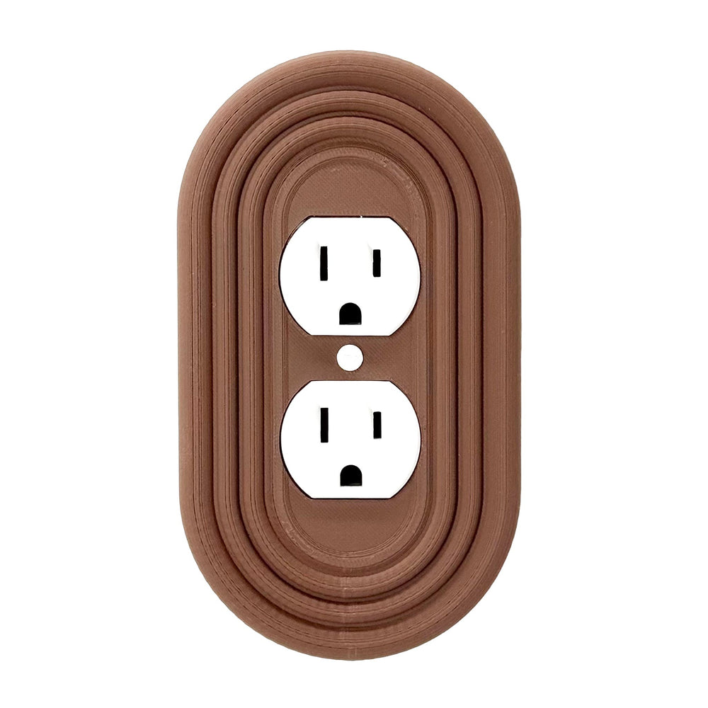 Mid-Century Modern Chocolate Brown Light Switch Cover