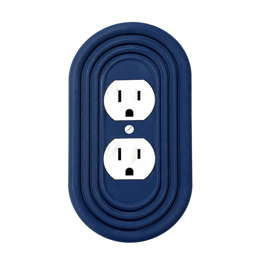 Mid-Century Modern Navy Blue Light Switch Cover