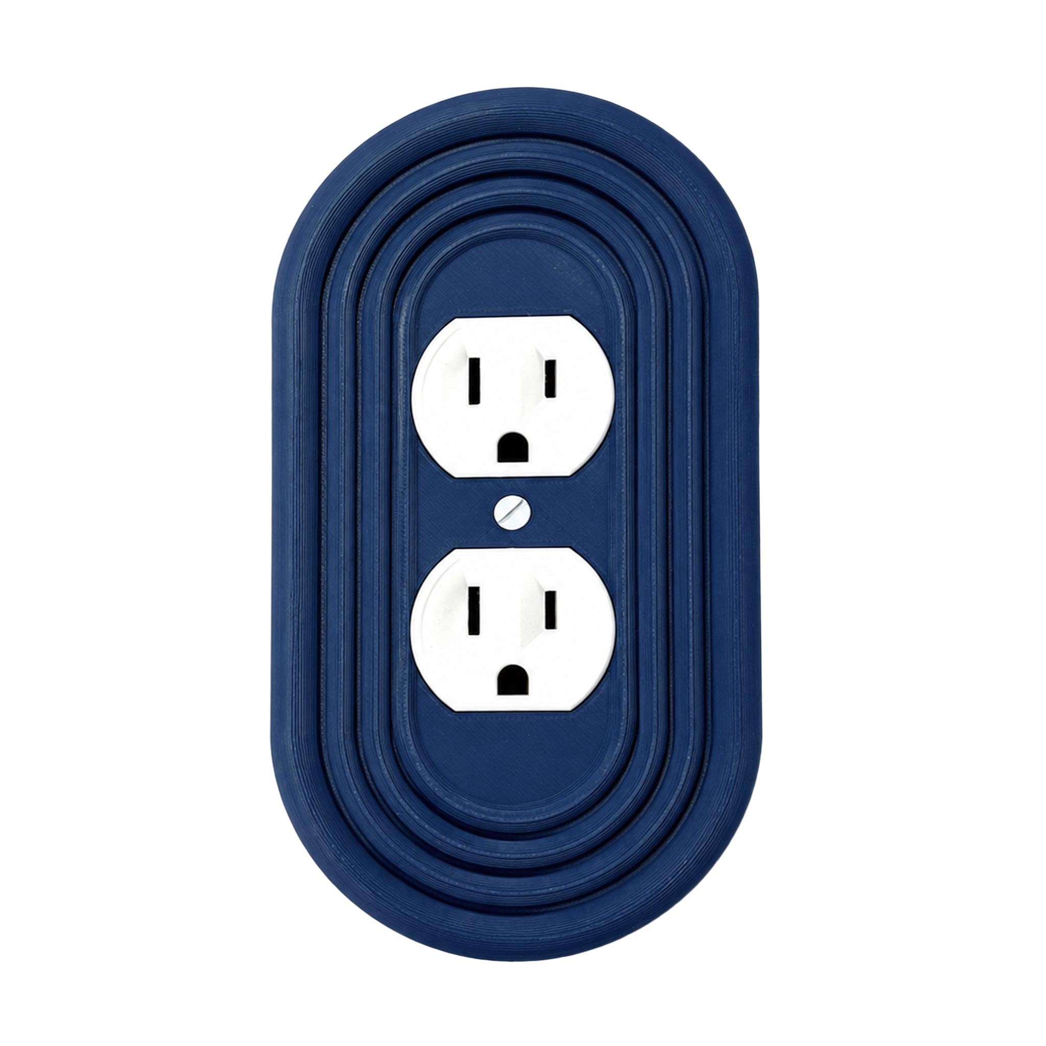 Mid-Century Modern Oval Wall Plate Cover Set – Retro Light Switch & Outlet Covers for Toggle, Rocker, Duplex – MCM Vintage Style