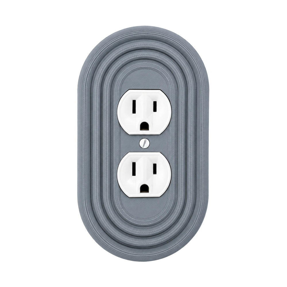 Mid-Century Modern Gray Light Switch Cover
