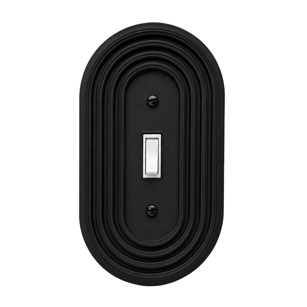 Mid-Century Modern Oval Light Switch Cover