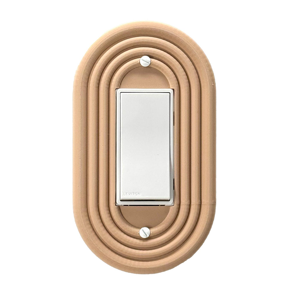 Mid-Century Modern Warm Beige Light Switch Cover