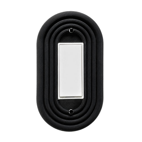 Mid-Century Modern Oval Wall Plate Cover Set – Retro Light Switch & Outlet Covers for Toggle, Rocker, Duplex – MCM Vintage Style