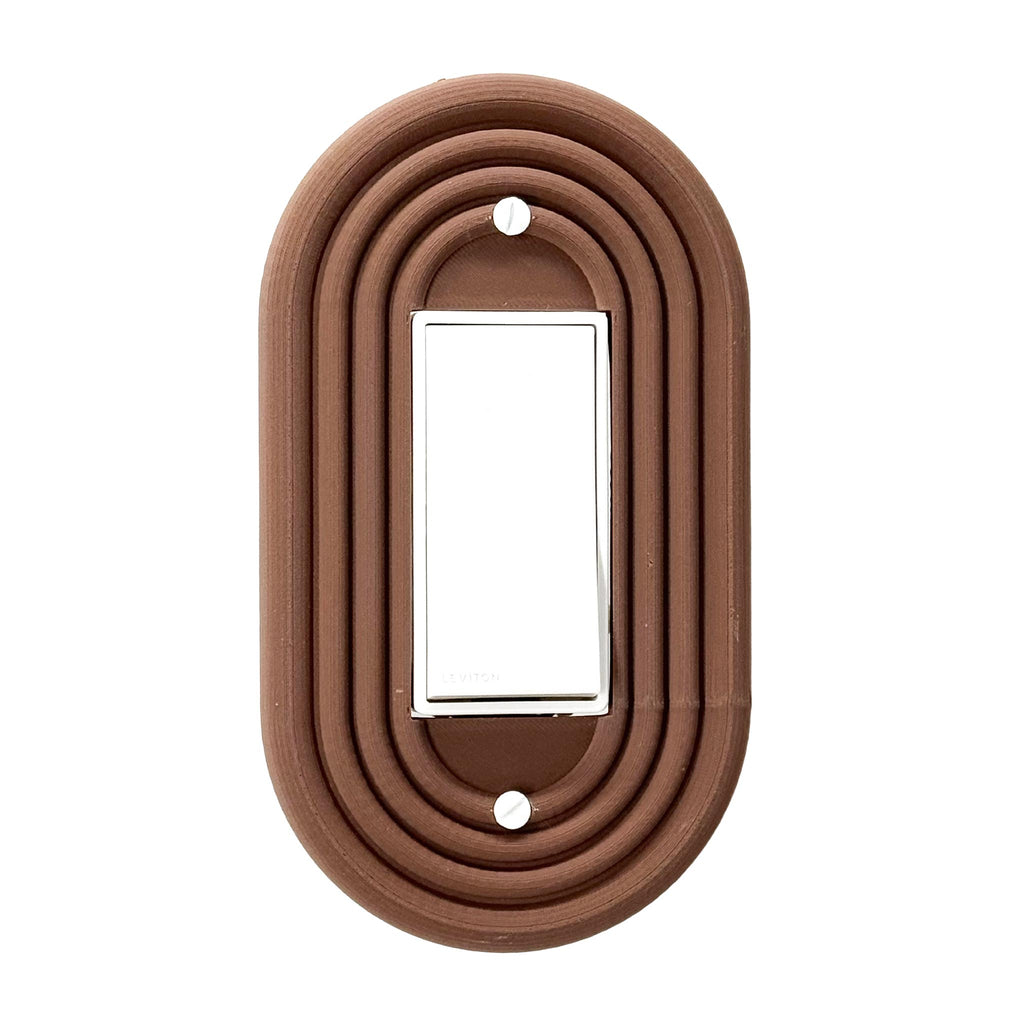 Mid-Century Modern Chocolate Brown Single Rocker