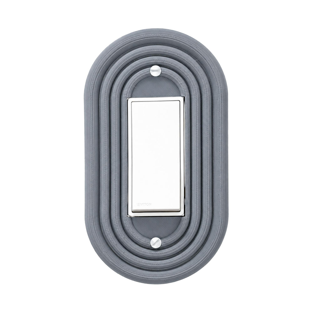Mid-Century Modern Gray Light Switch Cover