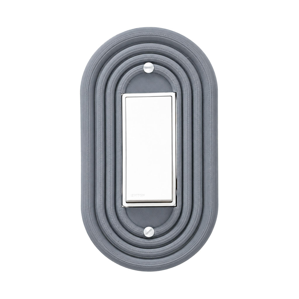 Mid-Century Modern Gray Single Rocker