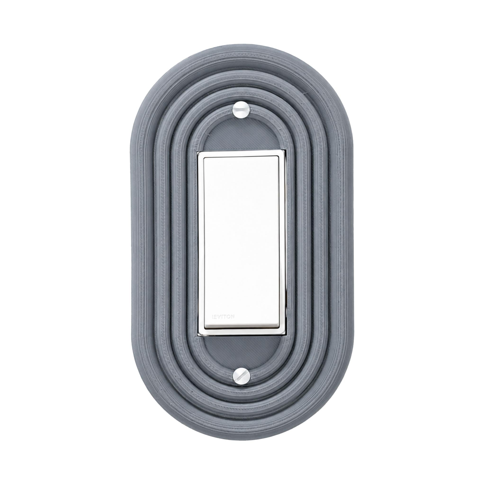 Mid-Century Modern Oval Wall Plate Cover Set – Retro Light Switch & Outlet Covers for Toggle, Rocker, Duplex – MCM Vintage Style
