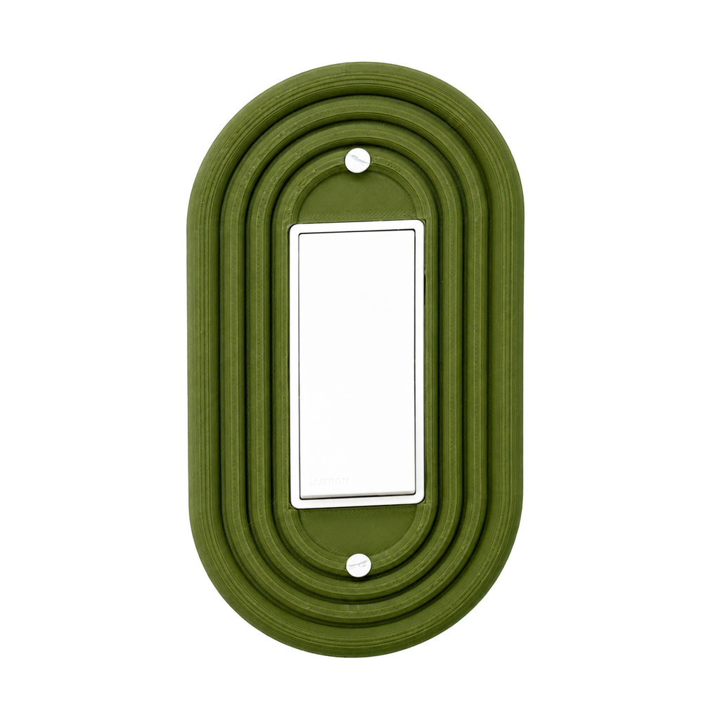 Mid-Century Modern Army Green Single Rocker