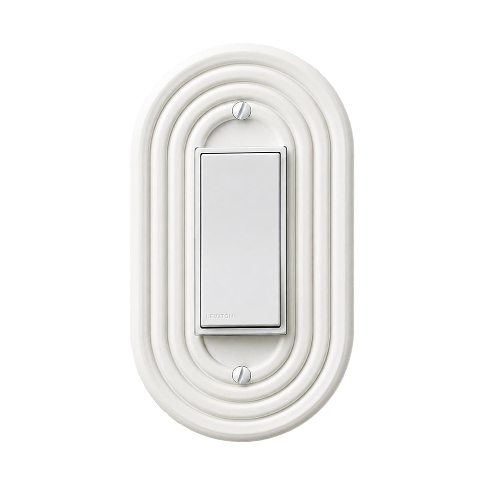 Mid-Century Modern Ivory White Light Switch Cover
