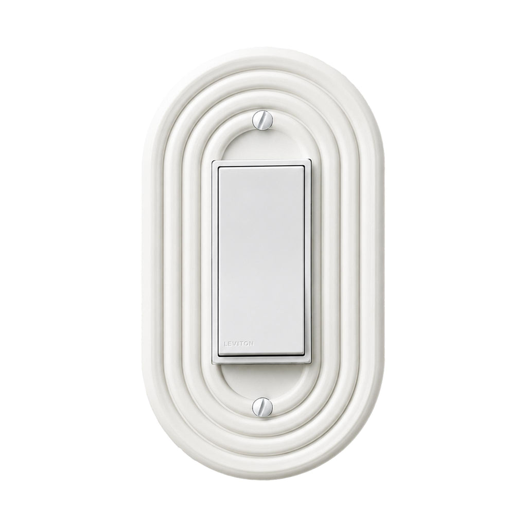 Mid-Century Modern Ivory White Single Rocker