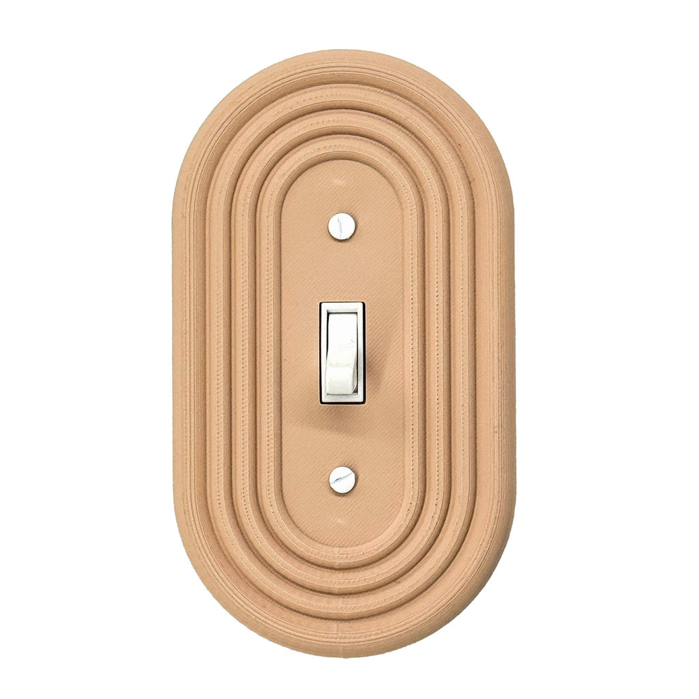 Mid-Century Modern Oval Light Switch Cover