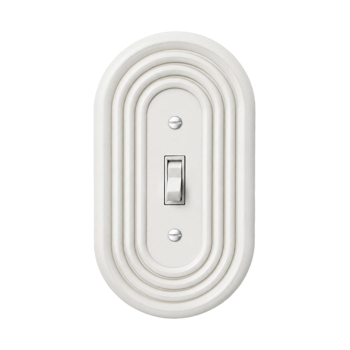 Mid-Century Modern Ivory White Single Toggle