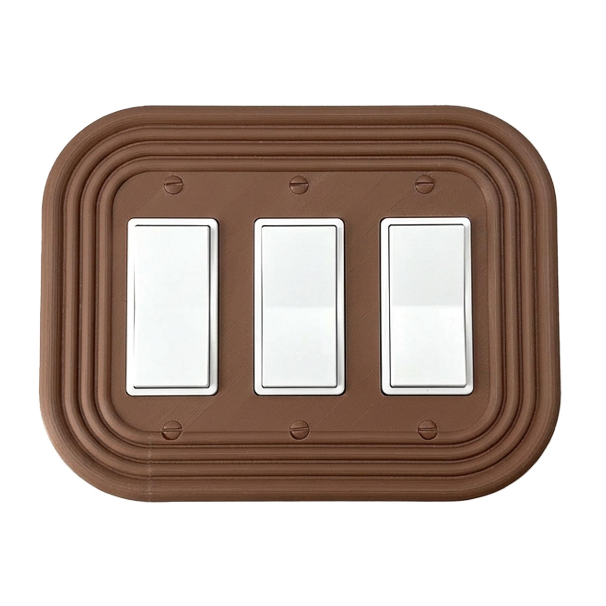 Mid-Century Modern Oval Wall Plate Cover Set – Retro Light Switch & Outlet Covers for Toggle, Rocker, Duplex – MCM Vintage Style