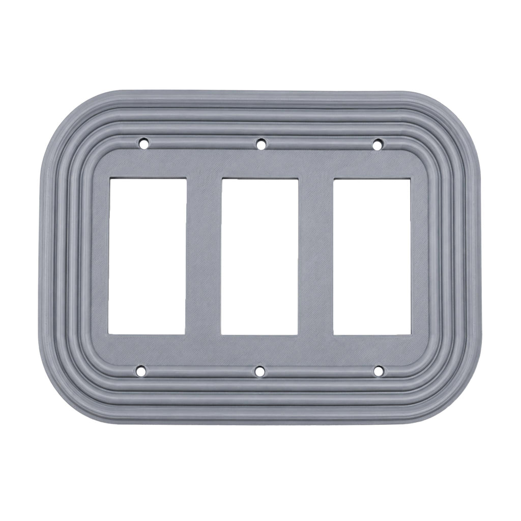 Mid-Century Modern Oval Wall Plate | Gray