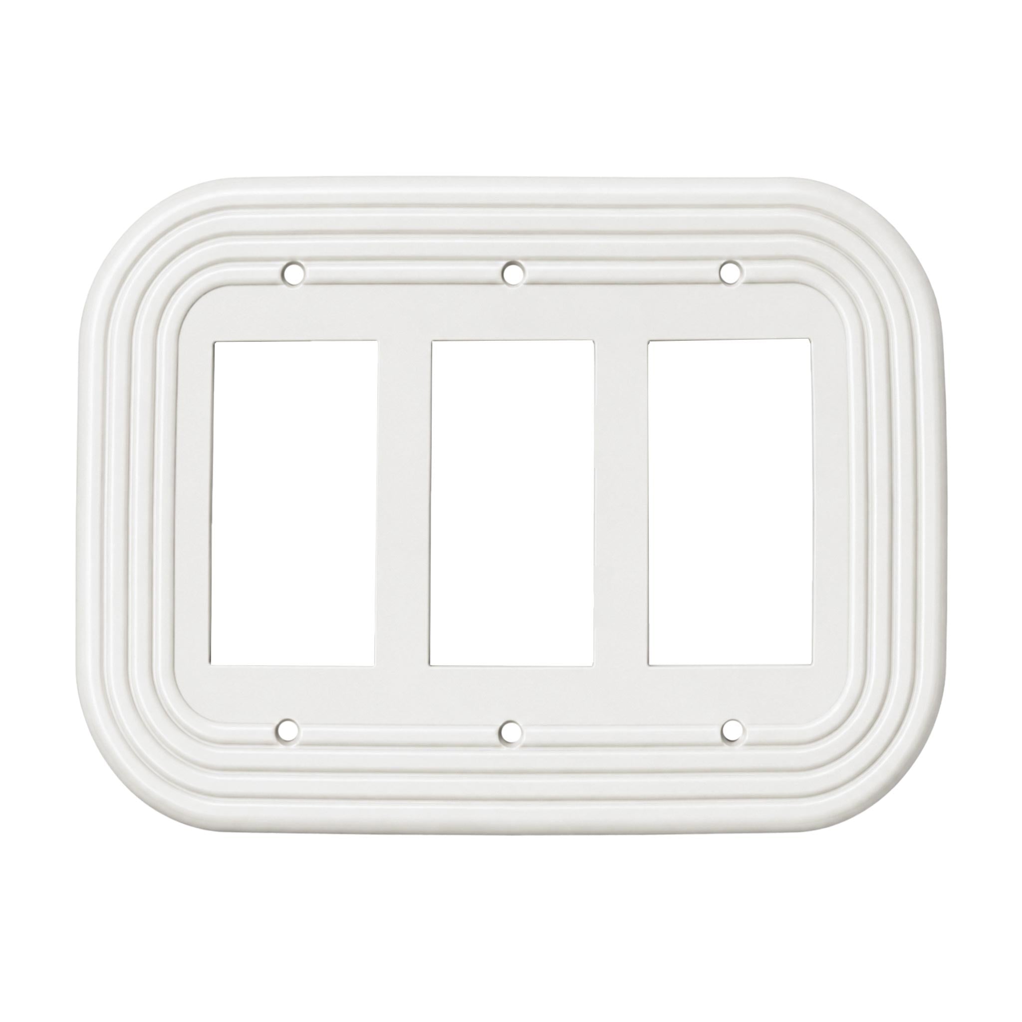 Mid-Century Modern Oval Wall Plate Cover Set – Retro Light Switch & Outlet Covers for Toggle, Rocker, Duplex – MCM Vintage Style