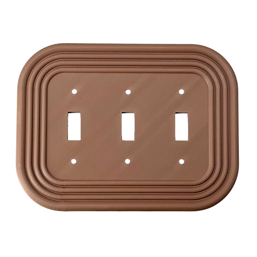 Mid-Century Modern Oval Wall Plate | Chocolate Brown