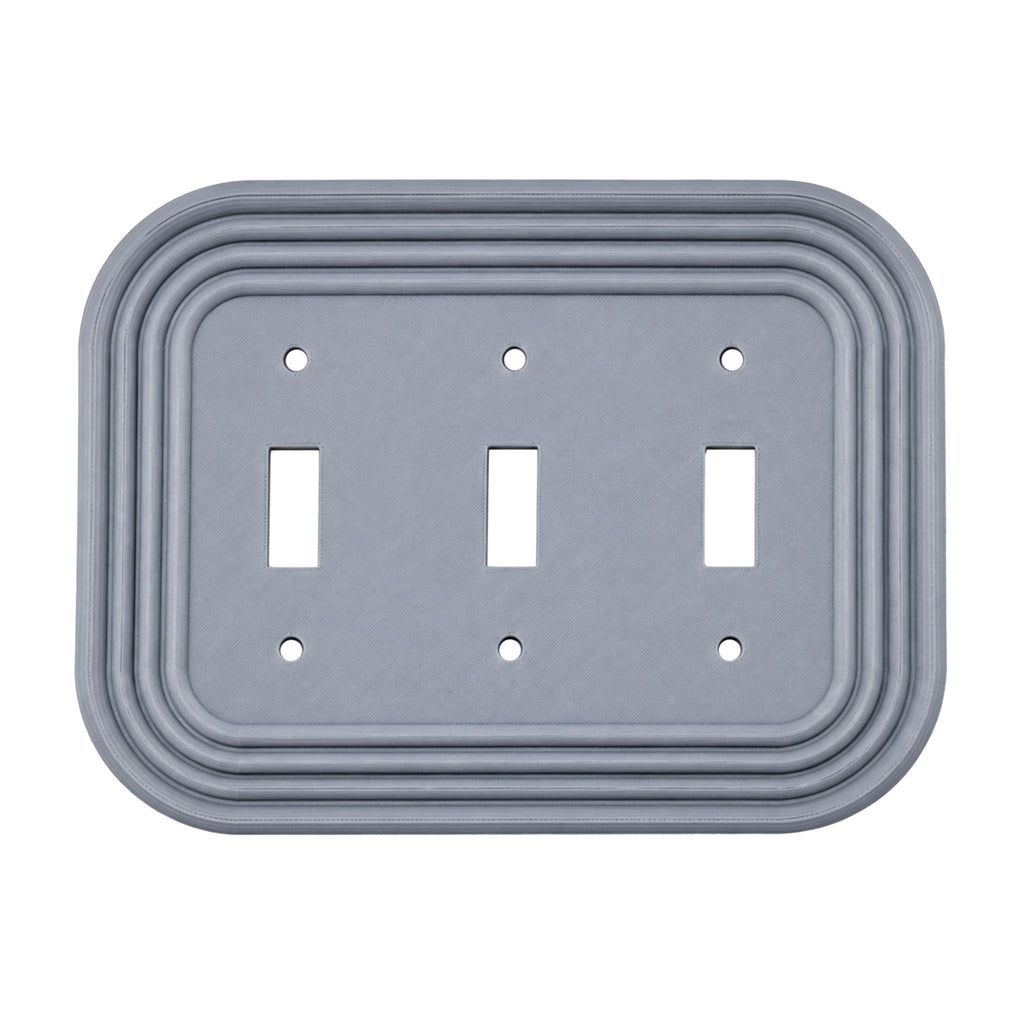 Mid-Century Modern Oval Wall Plate | Gray