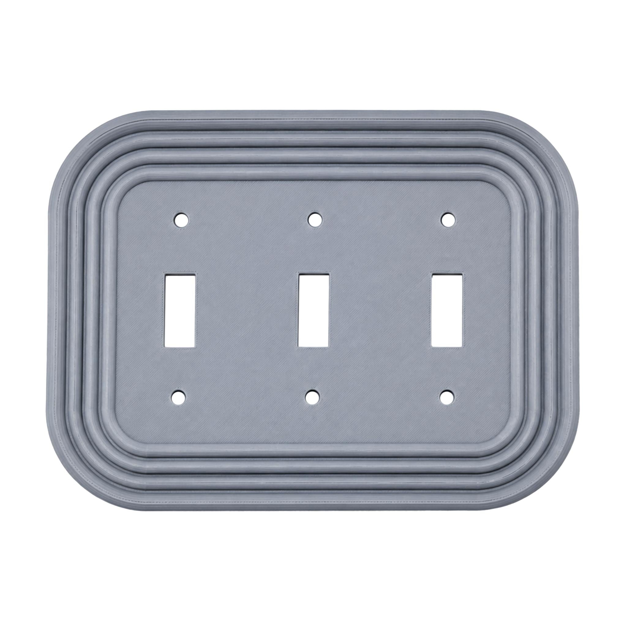 Mid-Century Modern Oval Wall Plate Cover Set – Retro Light Switch & Outlet Covers for Toggle, Rocker, Duplex – MCM Vintage Style
