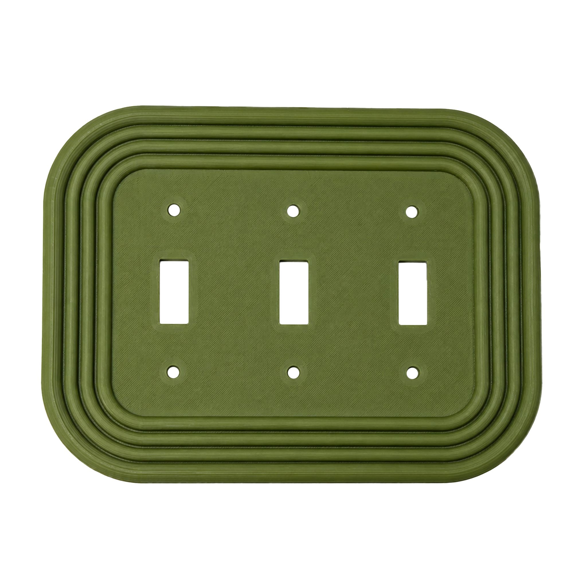 Mid-Century Modern Oval Wall Plate Cover Set – Retro Light Switch & Outlet Covers for Toggle, Rocker, Duplex – MCM Vintage Style