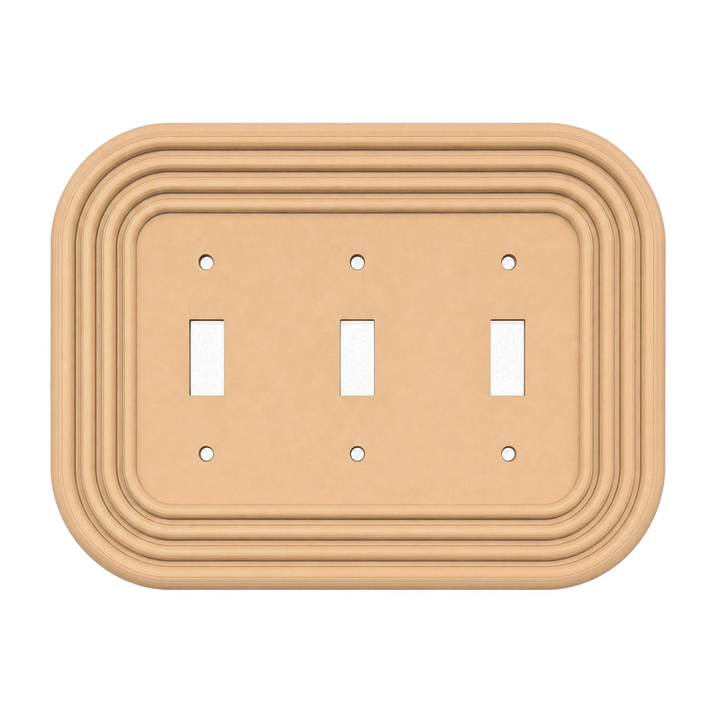 Mid-Century Modern Oval Wall Plate | Warm Beige