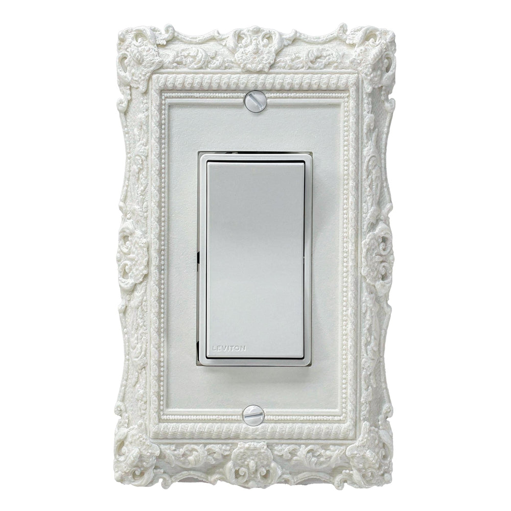 Versailles Victorian White Light Switch Cover
