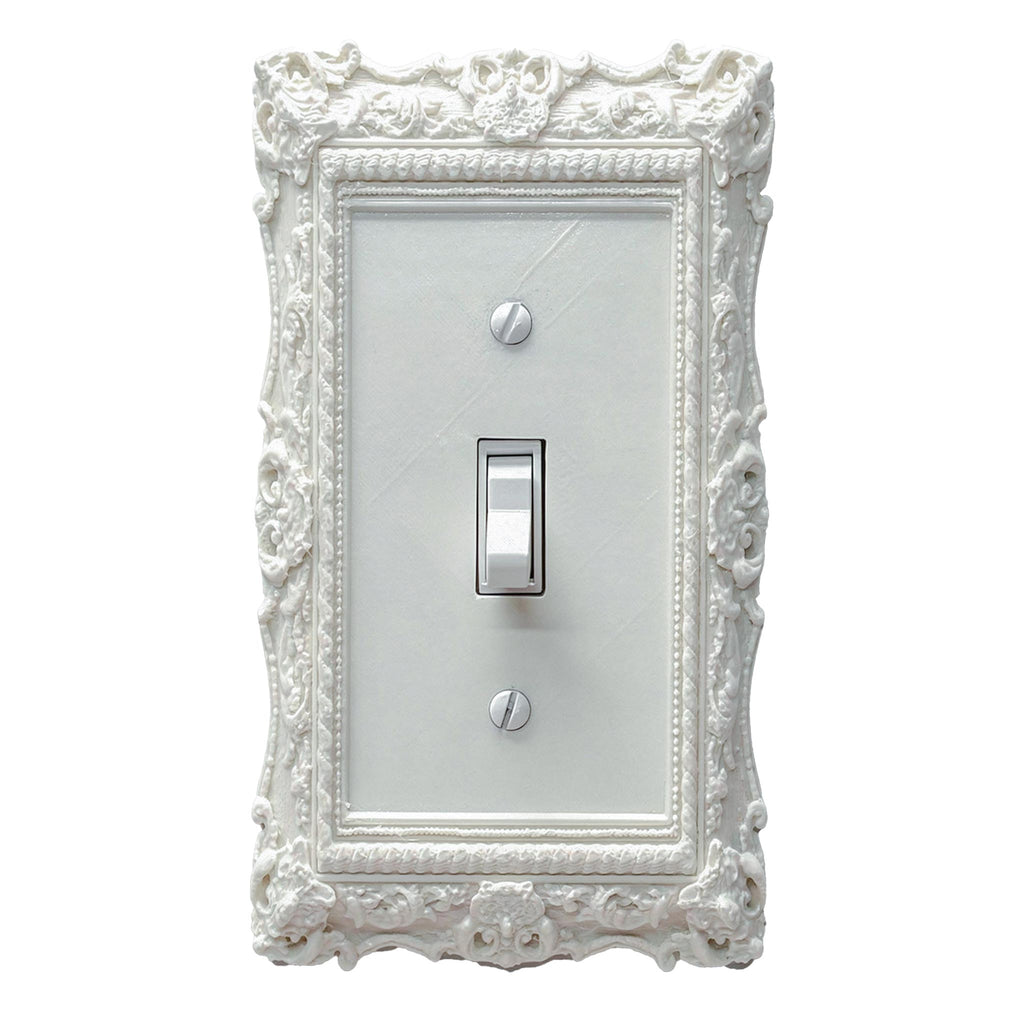 Obsidian | Victorian Wall Plate Cover Set – Black Light Switch & Outlet Covers for Toggle, Rocker, Duplex – Dark Gothic Style