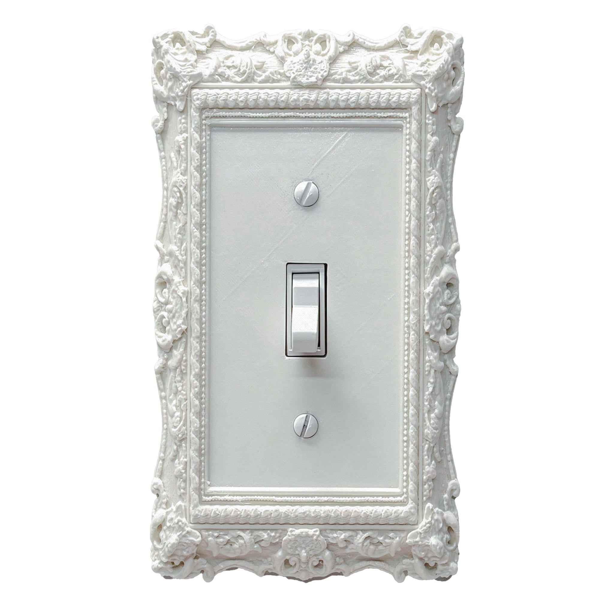Obsidian | Victorian Wall Plate Cover Set – Black Light Switch & Outlet Covers for Toggle, Rocker, Duplex – Dark Gothic Style