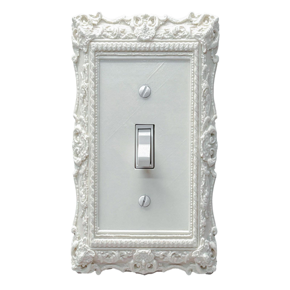 Versailles Victorian White Light Switch Cover